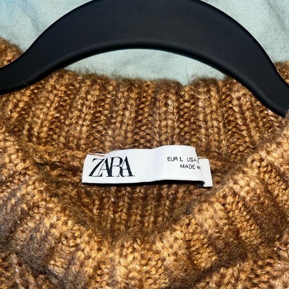 Cropped chunky brown sweater - Picture 2 of 2